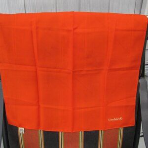 Vintage Cacharel Punchy Orange Square Polyester Scarf